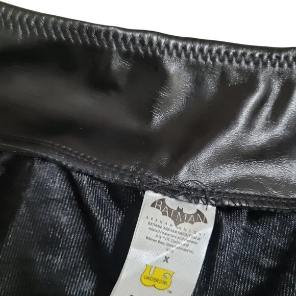 Harley Quinn Size L/XL Skirt Black Faux Leather Tutu Costume - Picture 11 of 13